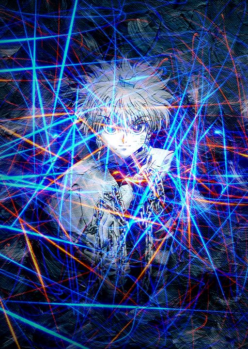 Premium Photo | Blazing Shadows The Enigmatic Anime Hacker Ninja Unleashed  in Electric Blue