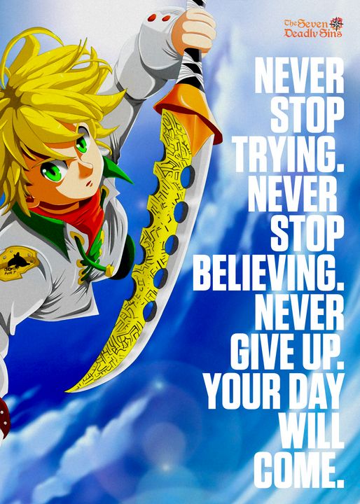 Best Anime Quotes Meliodas - Team Awesome - Paintings & Prints, People &  Figures, Animation, Anime, & Comics, Anime - ArtPal