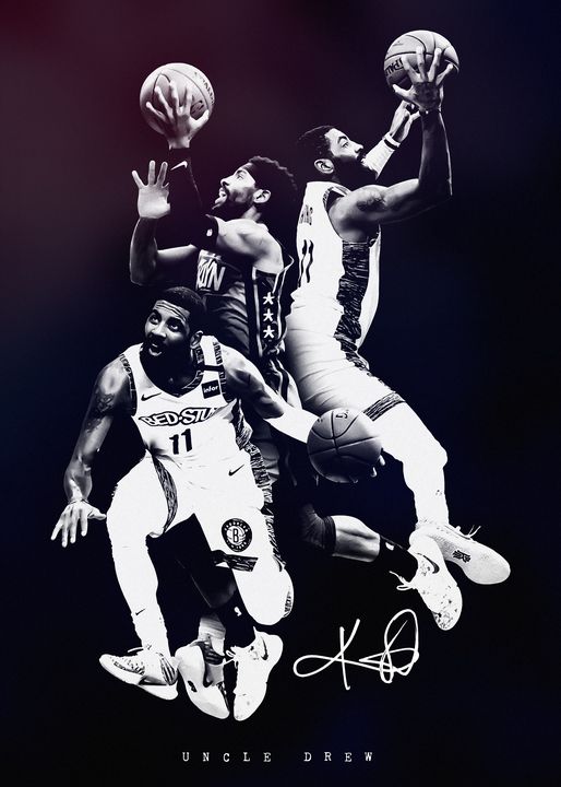 NBA Basketball Kyrie Irving Drew - Team Awesome - Digital Art, Sports &  Hobbies, Basketball - ArtPal