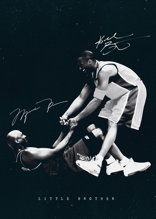 Michael Jordan & Kobe Bryant fine art limited edition painting