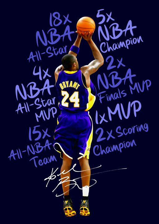 Official Kobe Bryant LA Lakers black mamba Lakers legends are