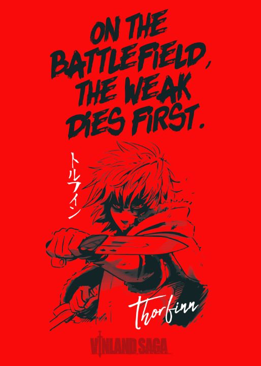 Best Anime Quote The Weak Dies First Cool Anime Posters Paintings & Prints, People & Figures
