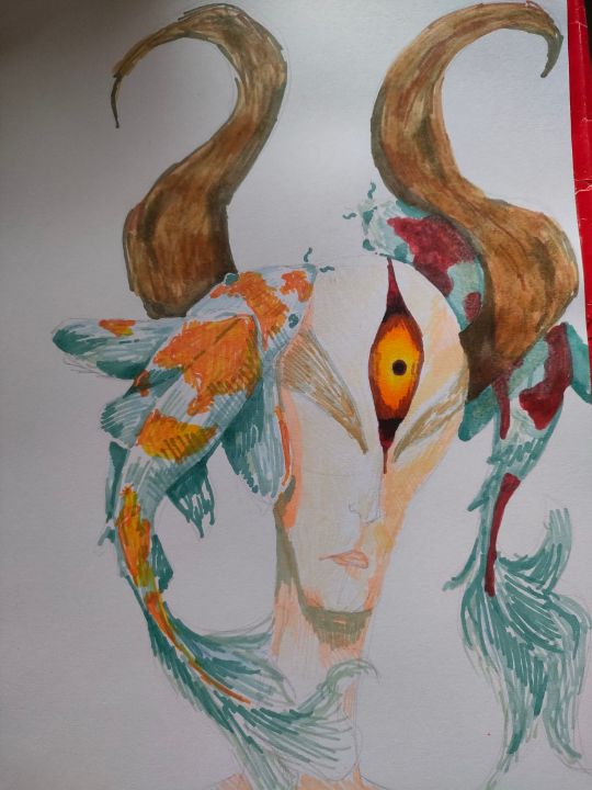 Fish and monster - Luke's art - Paintings & Prints, Fantasy & Mythology ...