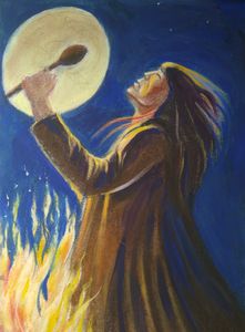 night ritual of the shaman