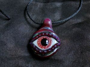 Red hot sale eye jewelry