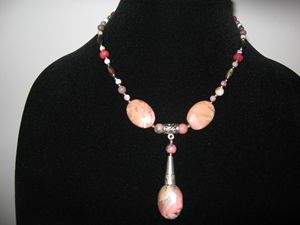 Handmade Original Pink Drop Necklace