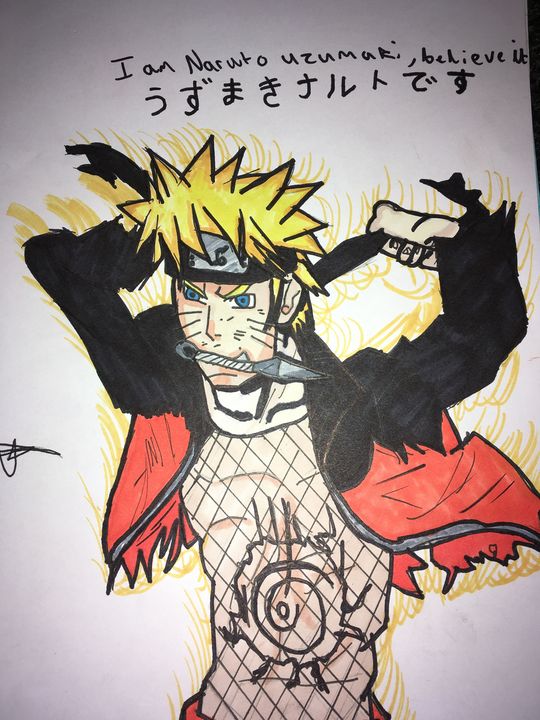 Naruto Draw - Kira Art - Drawings & Illustration, People & Figures,  Animation, Anime, & Comics, Anime - ArtPal