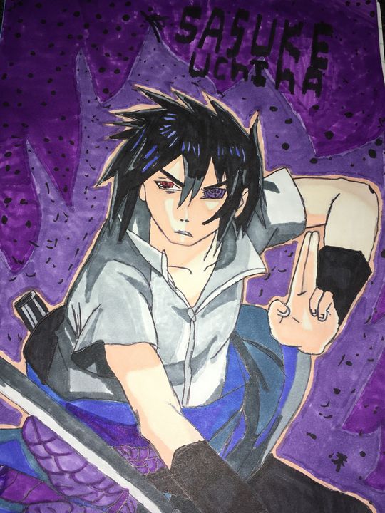 Sasuke from naruto - Anime arts - Drawings & Illustration, People &  Figures, Animation, Anime, & Comics, Anime - ArtPal