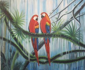 parrots couple