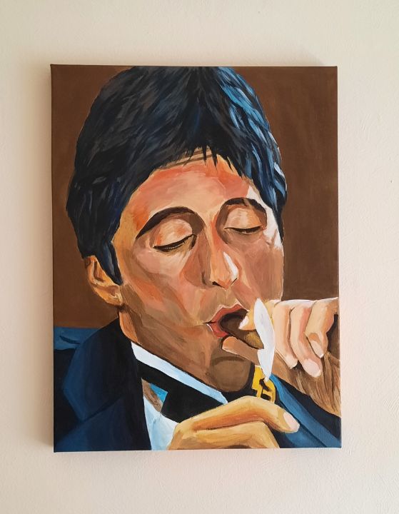 Scarface - Original Painting - Al Pa - Hall of fame