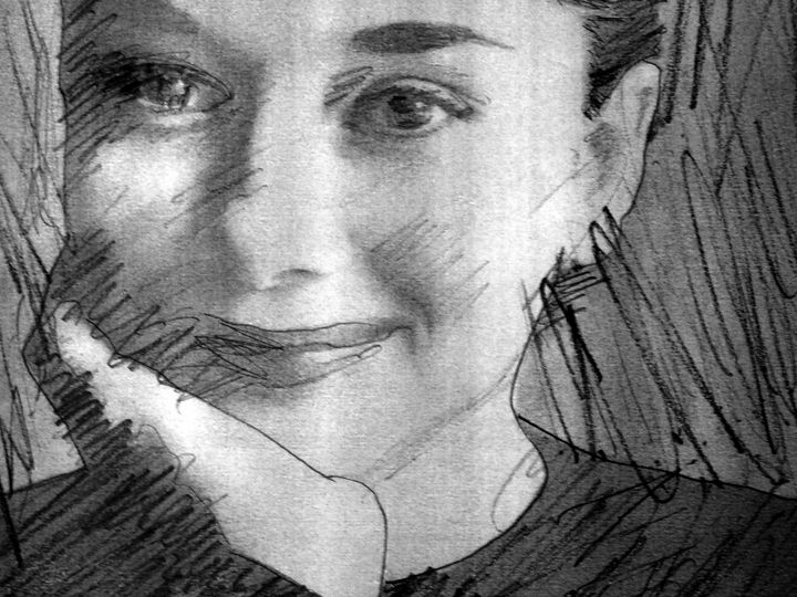 Audrey Hepburn. - The Art of Louis Shalako - Drawings & Illustration,  People & Figures, Portraits, Female - ArtPal
