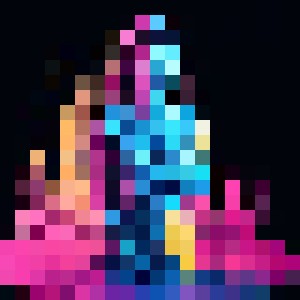 Cascade of Chroma - Unicorn Uprising - Digital Art & AI, People