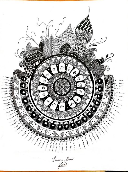 Mandala Art #2 Drawing by Summaiya Shaikh - Fine Art America-saigonsouth.com.vn