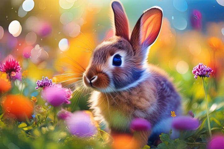 Baby Rabbit - Aaron Digital Art - Digital Art & AI, Animals, Birds ...
