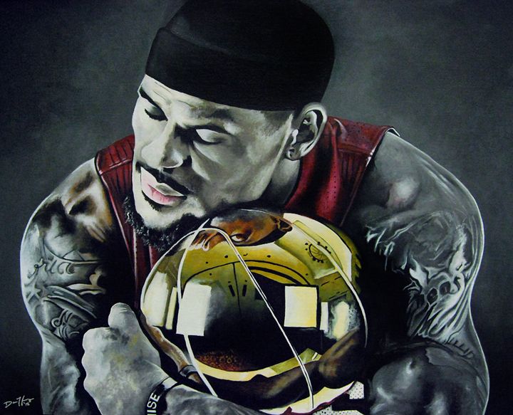 Lebron James (Miami) - NBA Players - Drawings & Illustration, People &  Figures, Sports Figures, Basketball - ArtPal