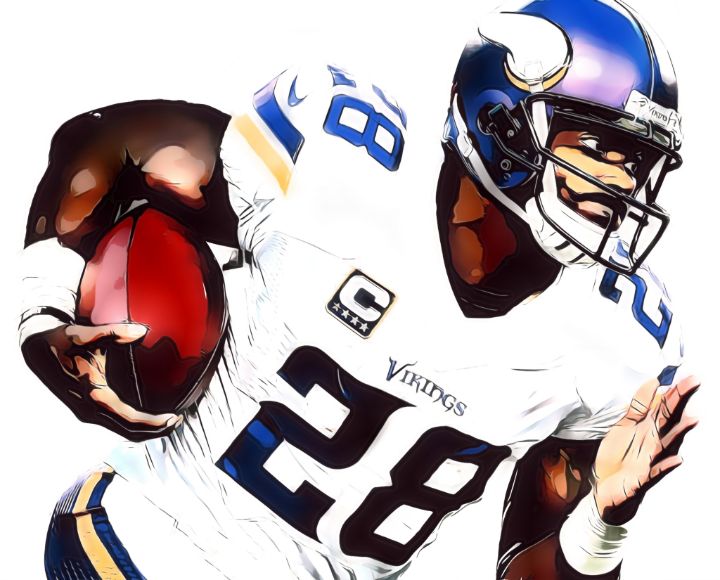 Brett Favre Minnesota Vikings Painting by Joe Hamilton - Pixels