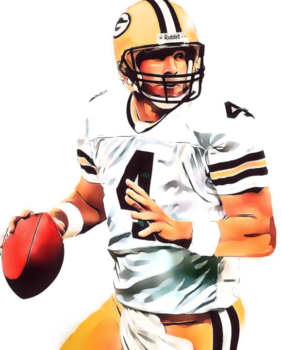 Brett Favre Green Bay Packers Abstract Art 4 Art Print by Joe Hamilton -  Fine Art America