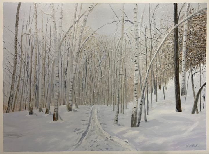 Winter Birch Forest - David Bowker