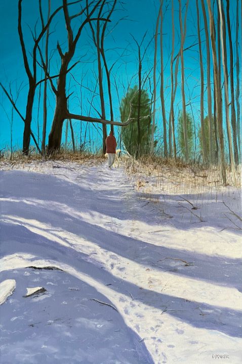 Winter Dog Walk - David Bowker