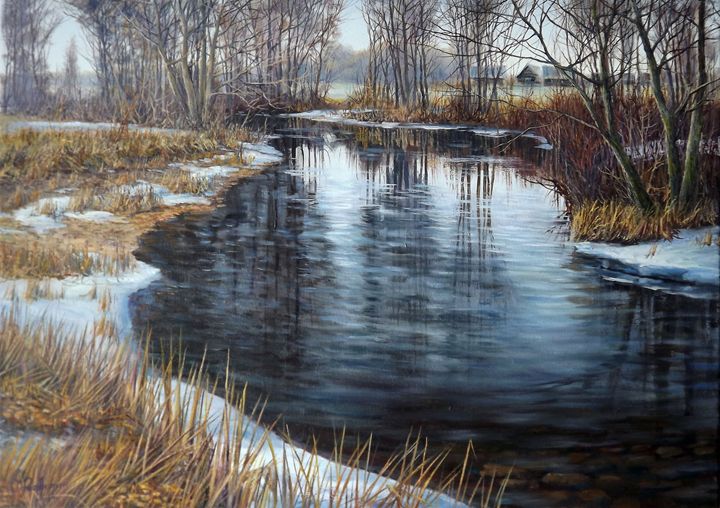 Winter River - Aurum Arts