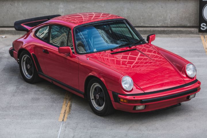 classic red Porsche - lifeslice