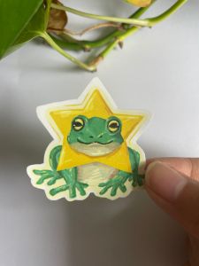 Star Frog Sticker
