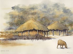 At the lands (kwa masimo). Botswana