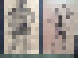 Two nude men from behind