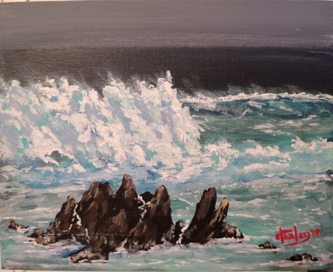 Offshore Storm - Southwestern Paintings by David - Paintings & Prints ...