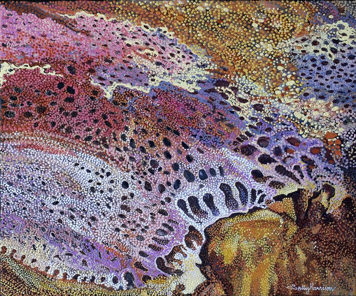 KALBARRI/WA KALBAR/IRAN & KALBA/QLD - Sally Harrison's Dot Paintings