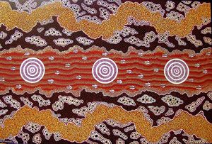 LAND OF AM-URRU MAR.TU (EL SHADDAI) - Sally Harrison's Dot Paintings