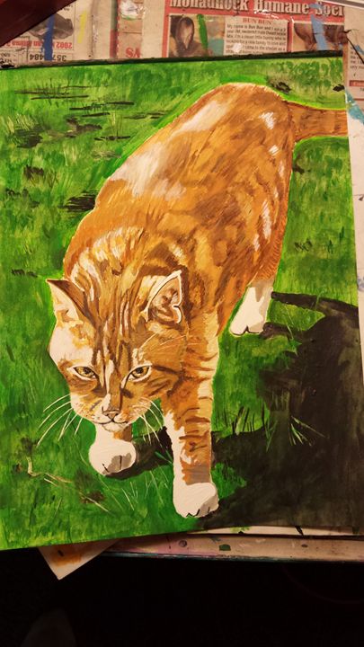 Lynns cat - Paintingsbylisa