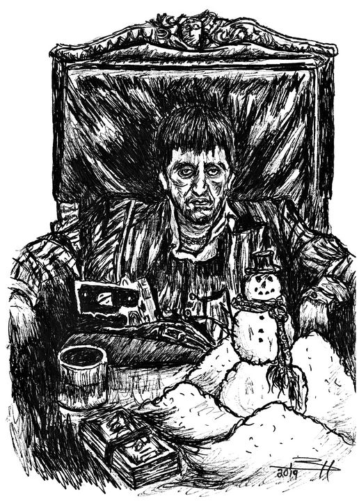 Sketch Pop  Im Tony Montana You fuck with me you fuckin with the  best  Tony Montana    Scarface 1983    Made with SketchBook in  iPad 2017    