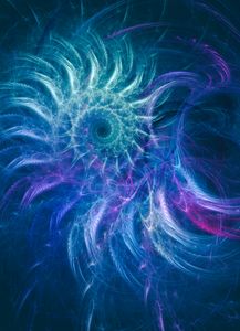 Purple-blue spiral vortex