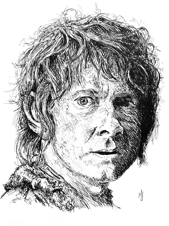 the hobbit bilbo baggins drawing