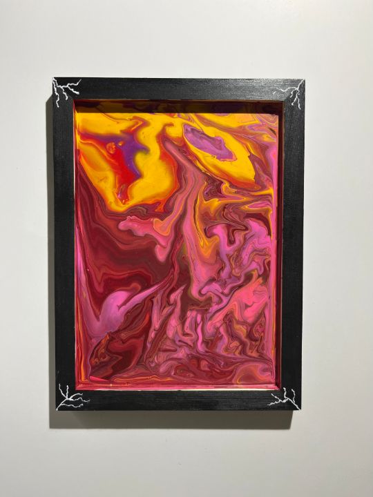 Crazy Heat Vision Pour - Psych Ward Studios - Paintings & Prints ...