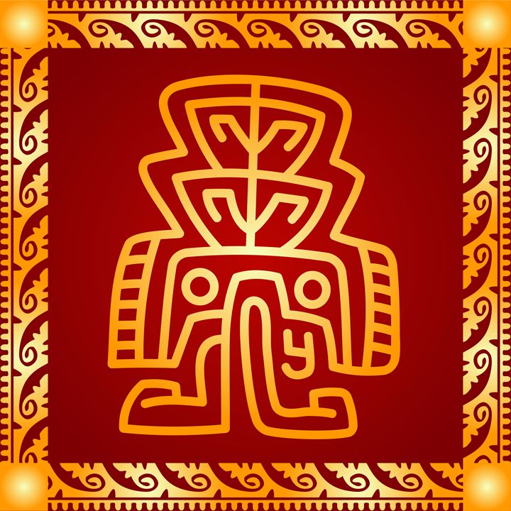 American indians and Maya symbol - tillhunter