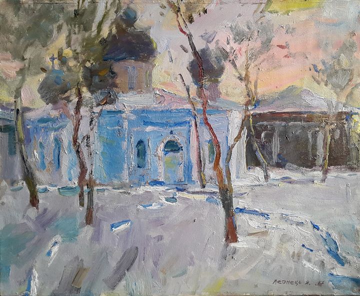 winter landscape - JAROSLAV_LEONETS_ART