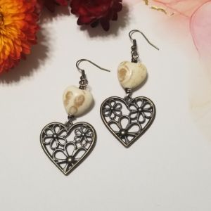 Handcrafted Heart Dangle Earrings