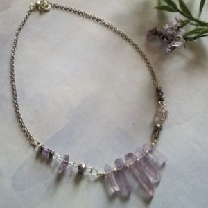 Handcrafted Amethyst Choker Necklace