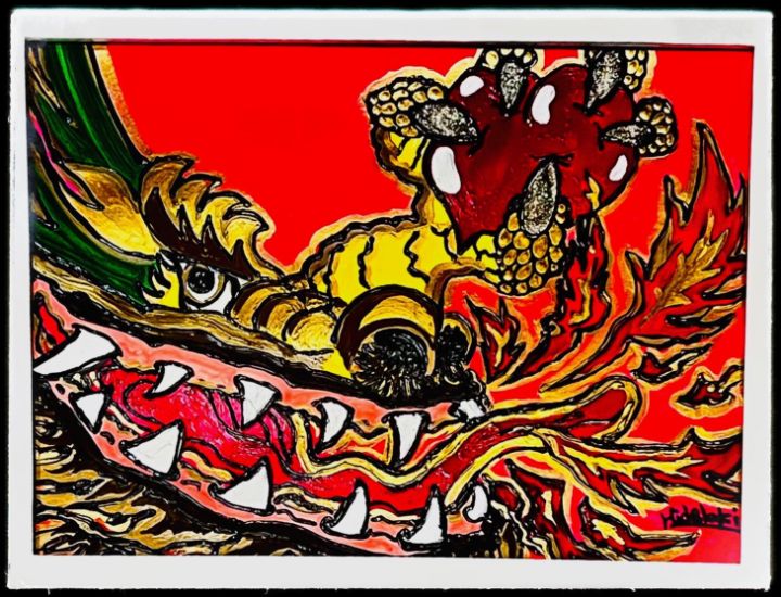 Dragon holding your Heart - Lucky Art  Hidelaki