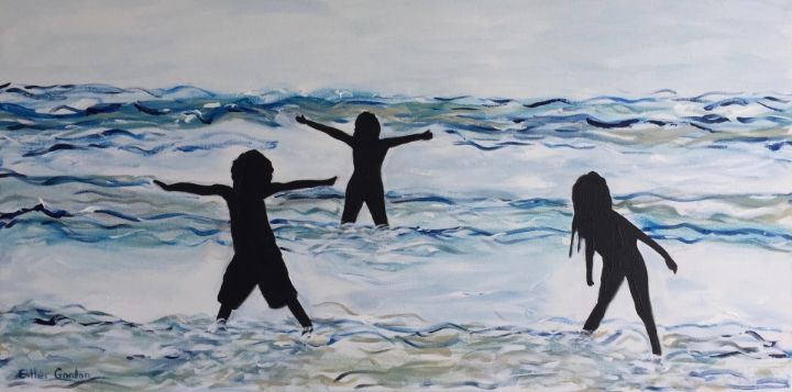 "Fun & Play" - Esther Gordon - Paintings & Prints, Abstract, Figurative ...