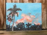 Original painting of Miami Sunset