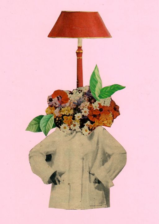 Lamp head collage - Natalie Bradford Art