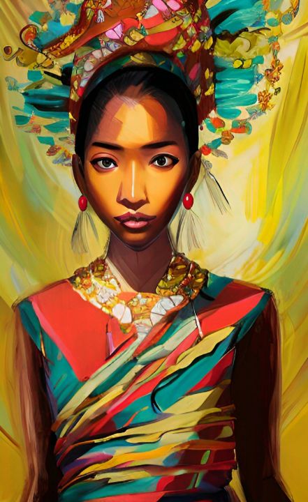 Ethnic asian portrait - Gaspar Avila - Digital Art, Ethnic, Cultural ...