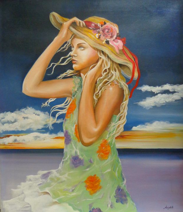 Colpo Di Vento Anna Rita Angiolelli Paintings Prints People Colpo Di Vento Anna Rita Angiolelli Paintings Prints People