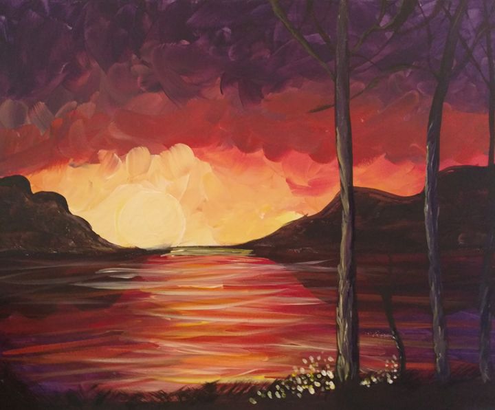 Sunset river - Leah
