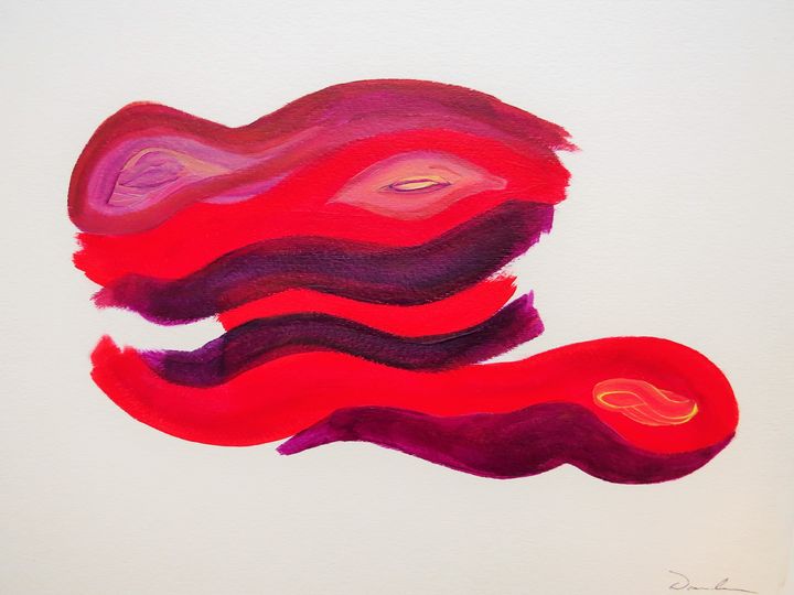 Untitled Red Forms - Danbar