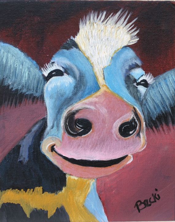 silly cow painting