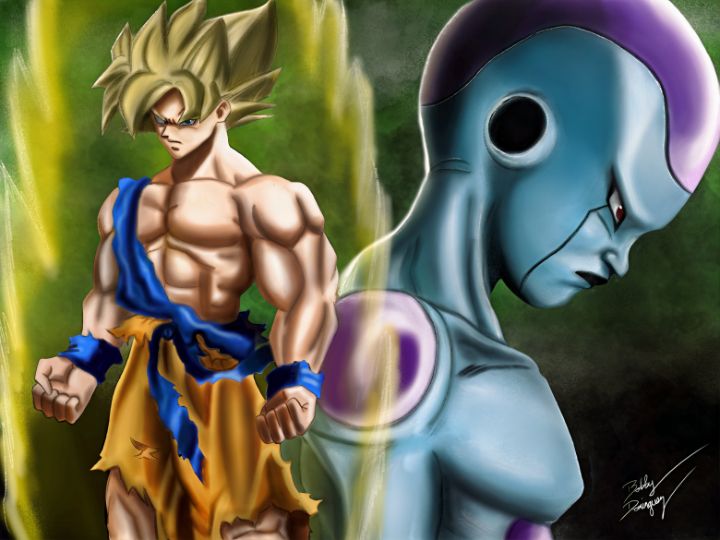 Goku vs Frieza (dark version) - Kanefan57